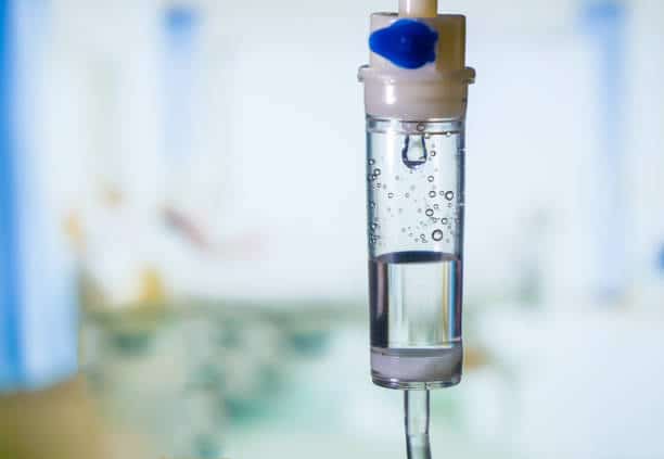 Dripping medical perfusion equipment in the clinic use for Iv therapy infusion