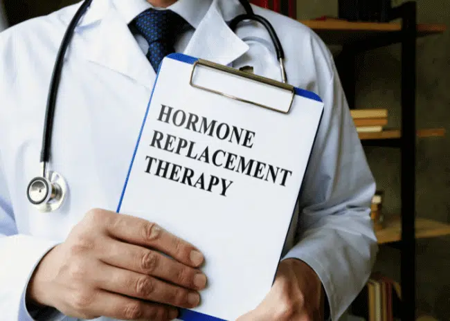 Hormone Replacement Therapy Concept