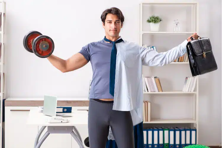 Man having  his Lifestyle Change concept.